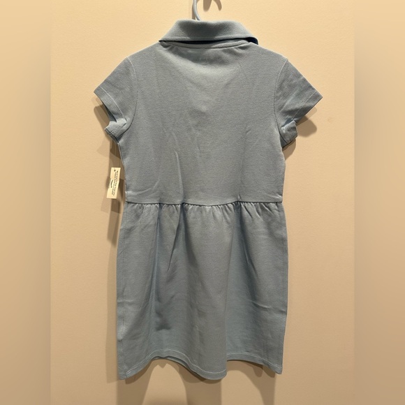 Blue Polo Dress for Girls - Picture 3 of 3